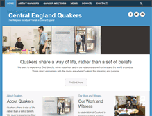 Tablet Screenshot of centralenglandquakers.org.uk